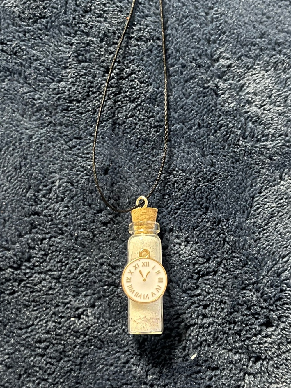 Disney Alice In Wonderland Clock Pendant Inspired Potion Fairy Bottle Necklace